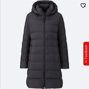 Uniqlo ultra light down hooded coat!